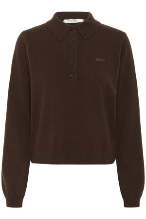 GZmanzi polo pullover Deep burnt brown - 10910534