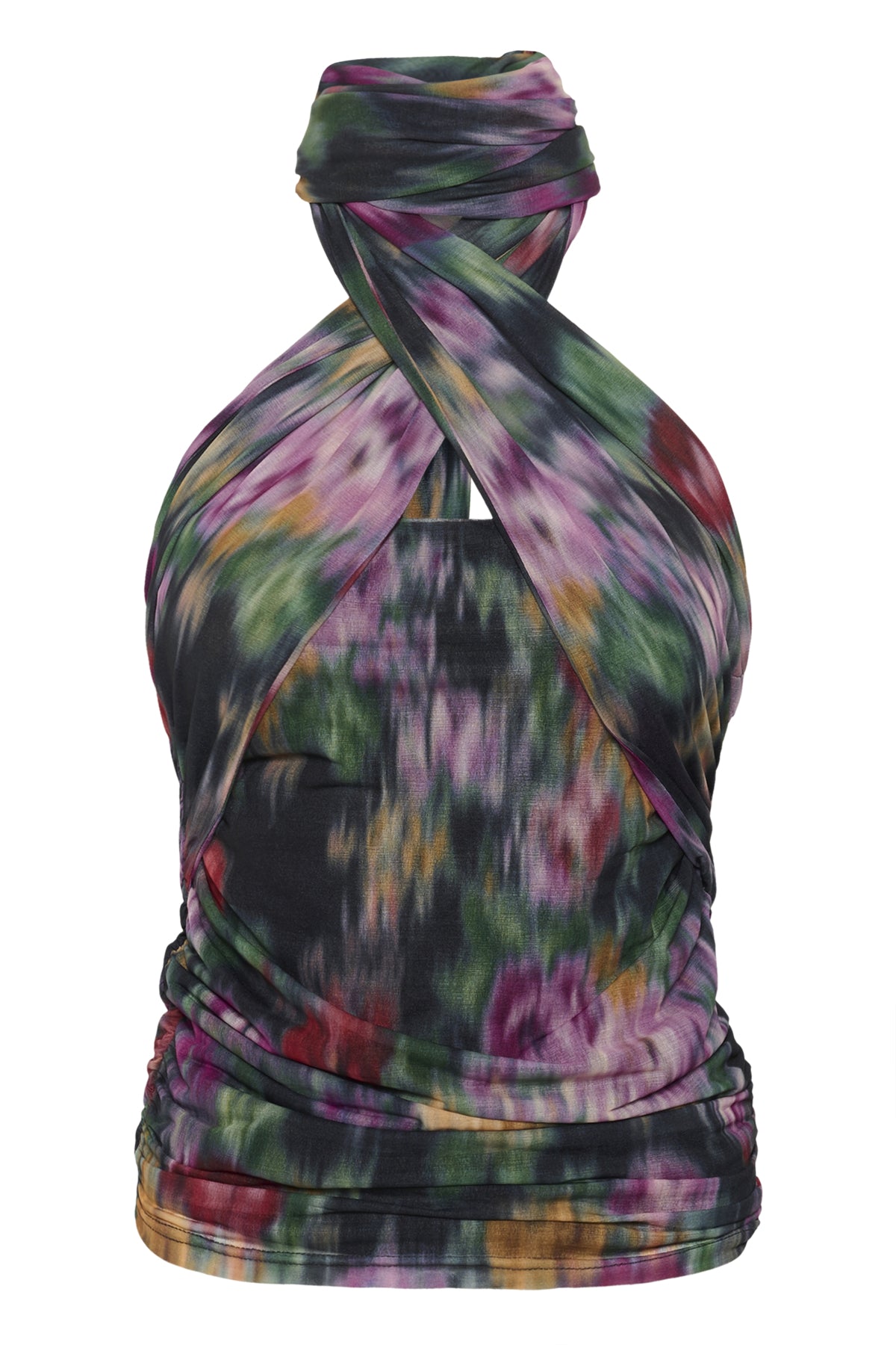 GZfadia P top Red Faded Flower - 10910541