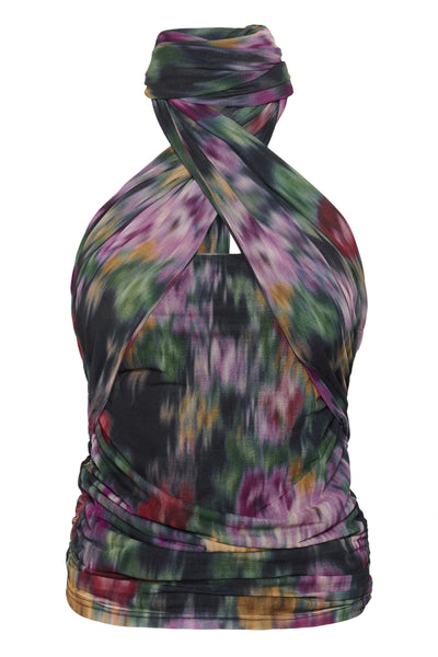 GZfadia P top Red Faded Flower - 10910541 Thumbnail