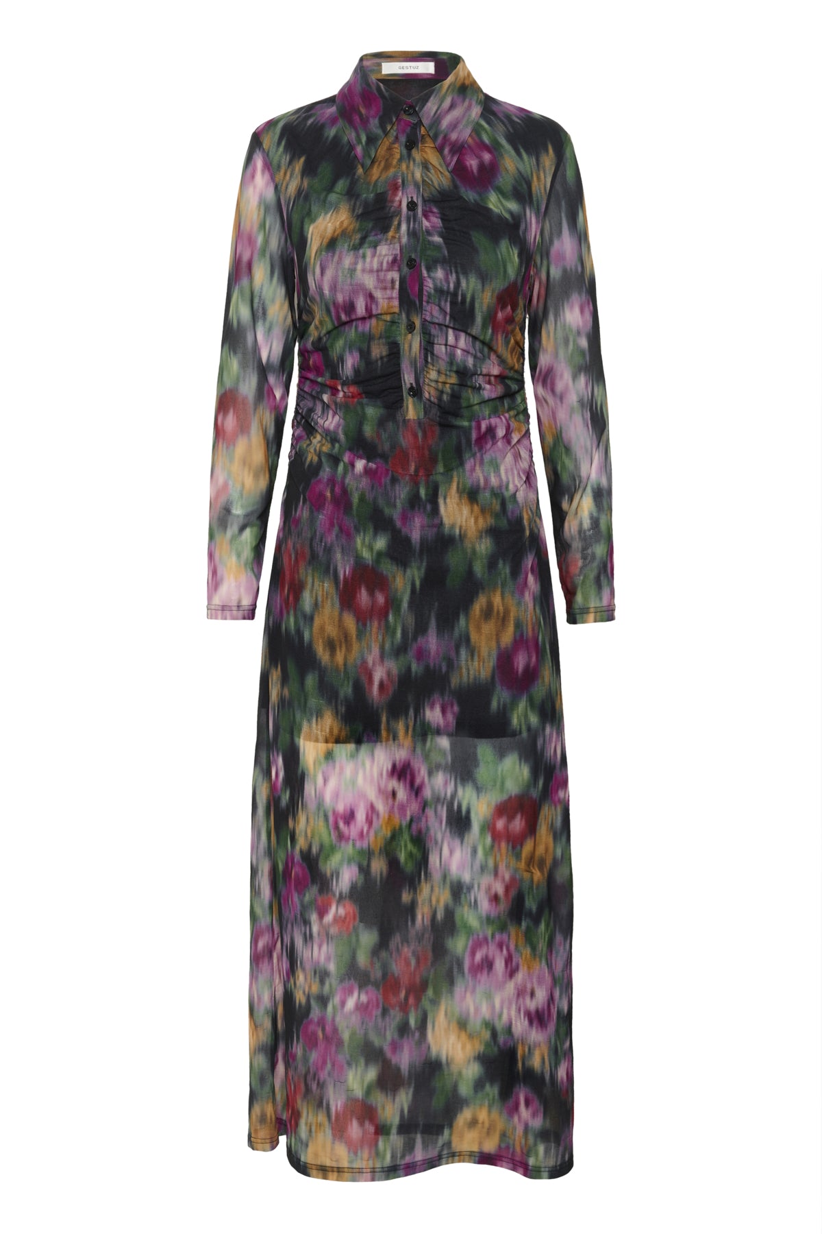 GZfadia P long dress Red Faded Flower - 10910544