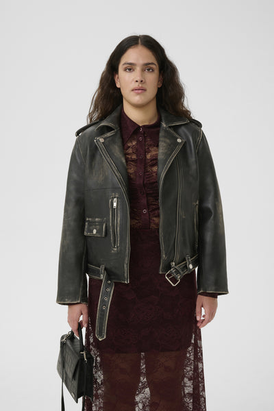 GZrylee biker jacket Vintage black - 10910555 Thumbnail