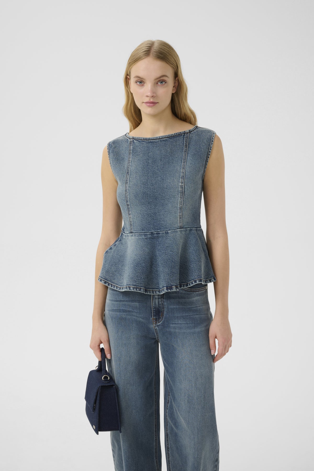 GZviva sl top Vintage blue denim - 10910572