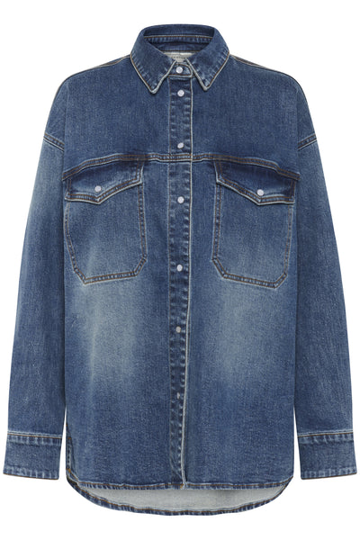 GZviva OZ shirt Vintage blue denim - 10910575 Thumbnail
