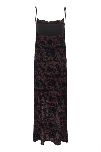 GZflora long dress Aronia / Black - 10910584 Thumbnail