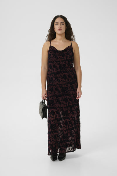 GZflora long dress Aronia / Black - 10910584 Thumbnail