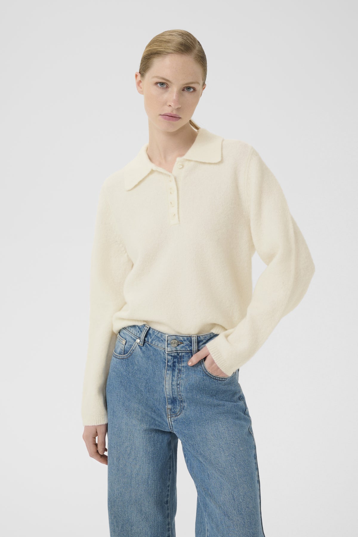 GZalpha polo pullover Ivory - 102336 - 10910589