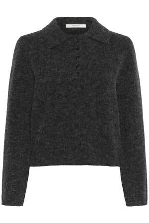 GZalpha polo pullover Charcoal melange - 106286 - 10910589