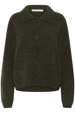 GZalpha polo pullover Olive M‚lange - 108311 - 10910589