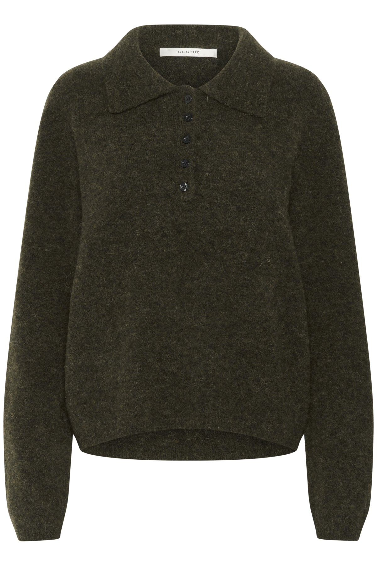GZalpha polo pullover Olive M‚lange - 108311 - 10910589