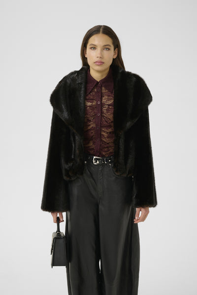 GZkenna jacket Dark brown - 10910611 Thumbnail