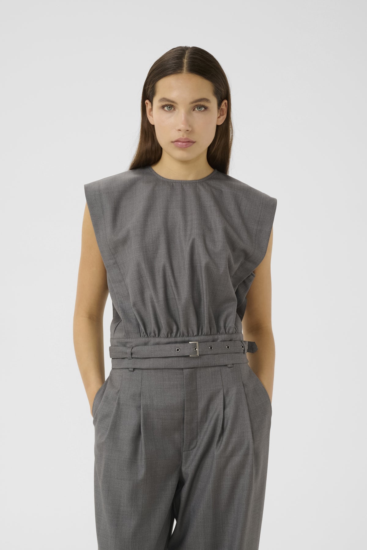 GZeffy top Dark grey melange - 10910623