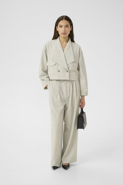 GZwiana MW pants offwhite melange - 10910634 Thumbnail