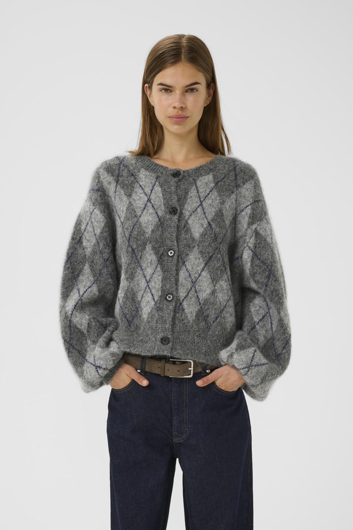 GZsasi cardigan Check Aronia/Ripasso comb - 10910660