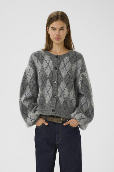 GZsasi cardigan Check Aronia/Ripasso comb - 10910660 Thumbnail