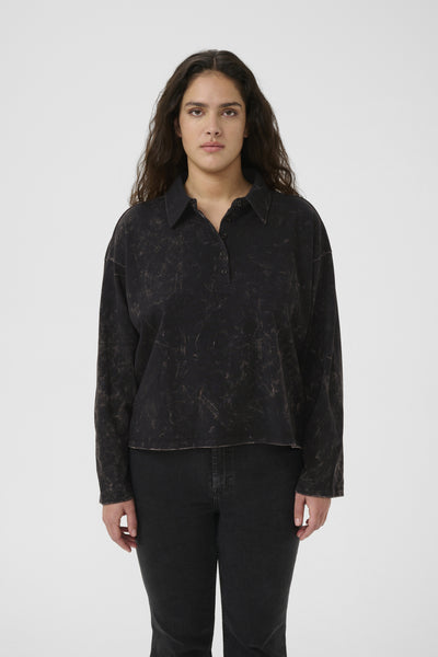 GZneia polo Black brown washed - 10910662 Thumbnail