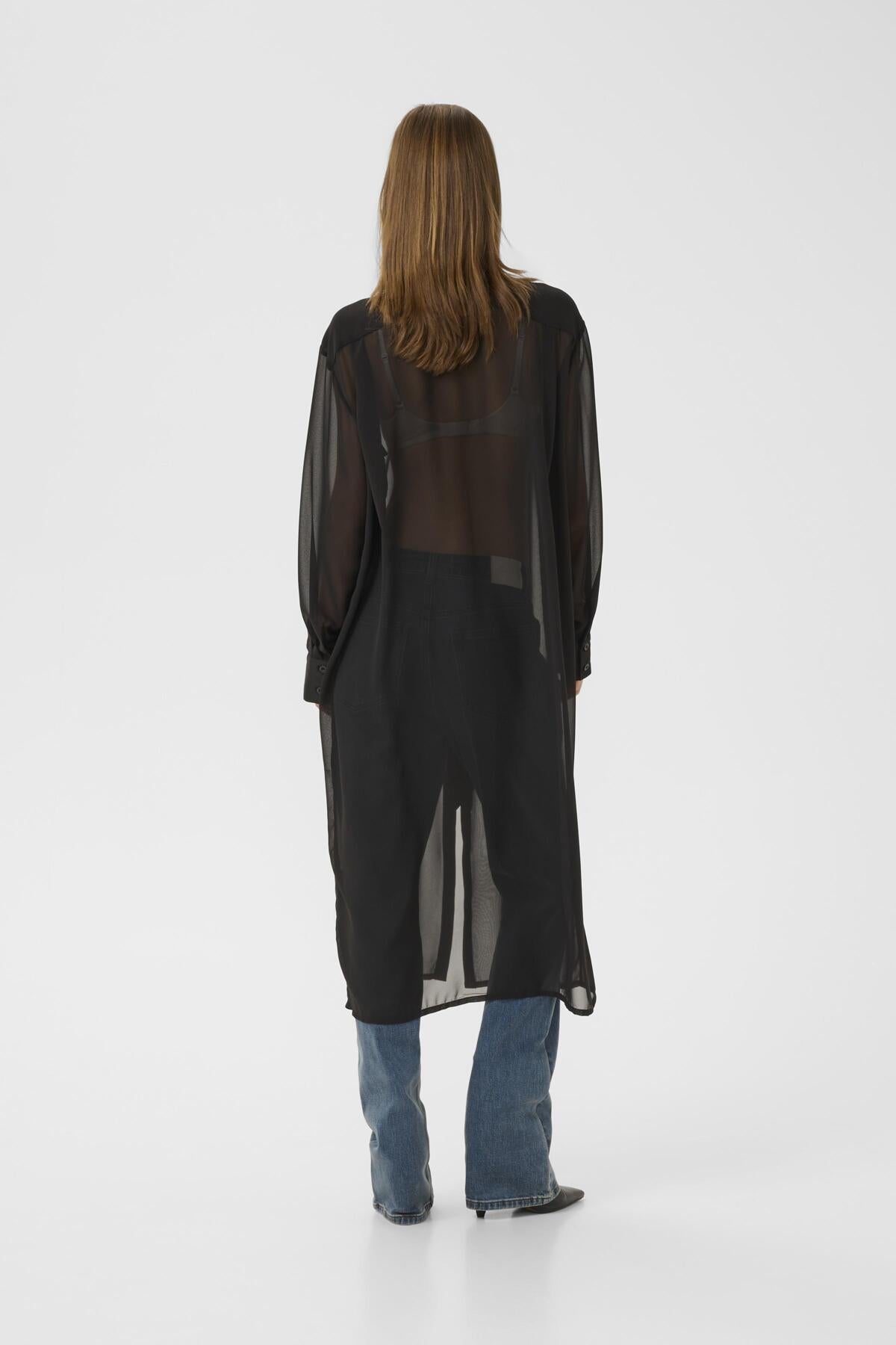 GZlynne shirt dress Black - 10910699