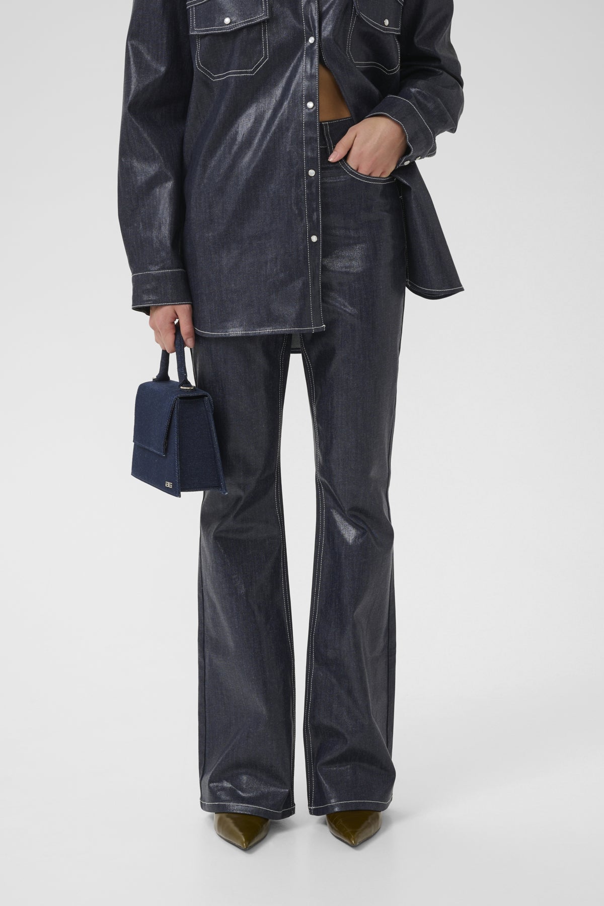 GZpiper HW flared jeans Rinse wash denim - 108305 - 10910740