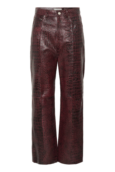 GZbasilia c HW straight pants Croco Aronia - 10910742 Thumbnail