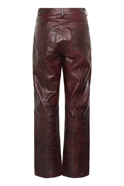 GZbasilia c HW straight pants Croco Aronia - 10910742 Thumbnail