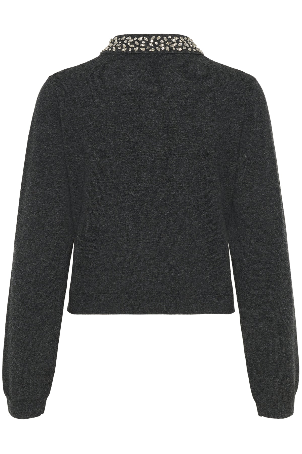 GZmanzi deco polo pullover Deep Graphite Melange - 106530 - 10910778