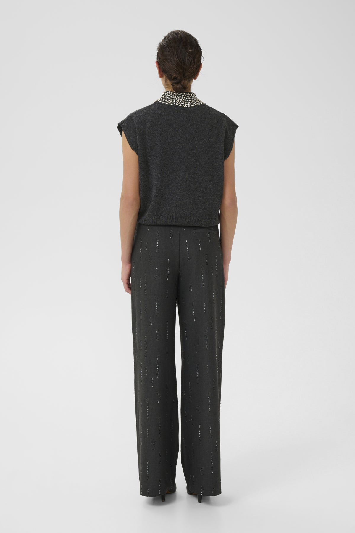 GZmanzi deco waistcoat Deep Graphite Melange - 106530 - 10910779