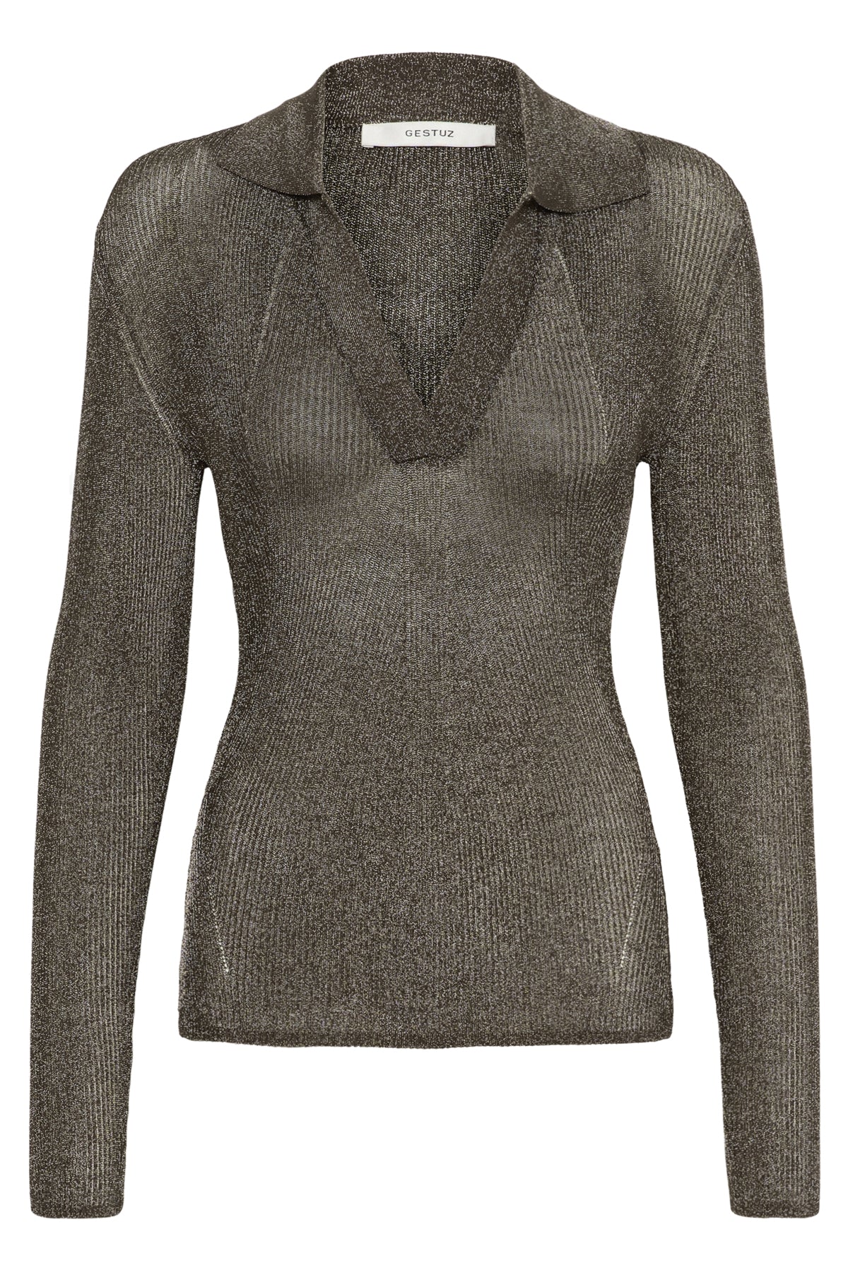 GZsilvi polo top Warm grey metallic - 106076 - 10910788