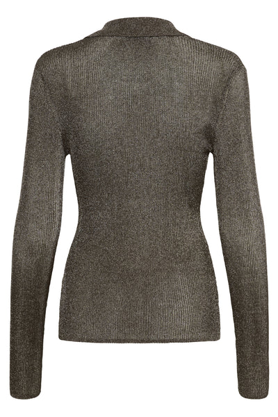 GZsilvi polo top Warm grey metallic - 106076 - 10910788 Thumbnail