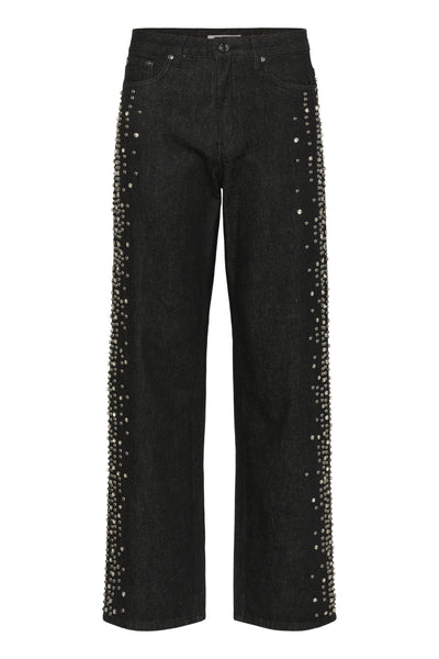 GZleei HW wide jeans Black - 100017 - 10910795 Thumbnail