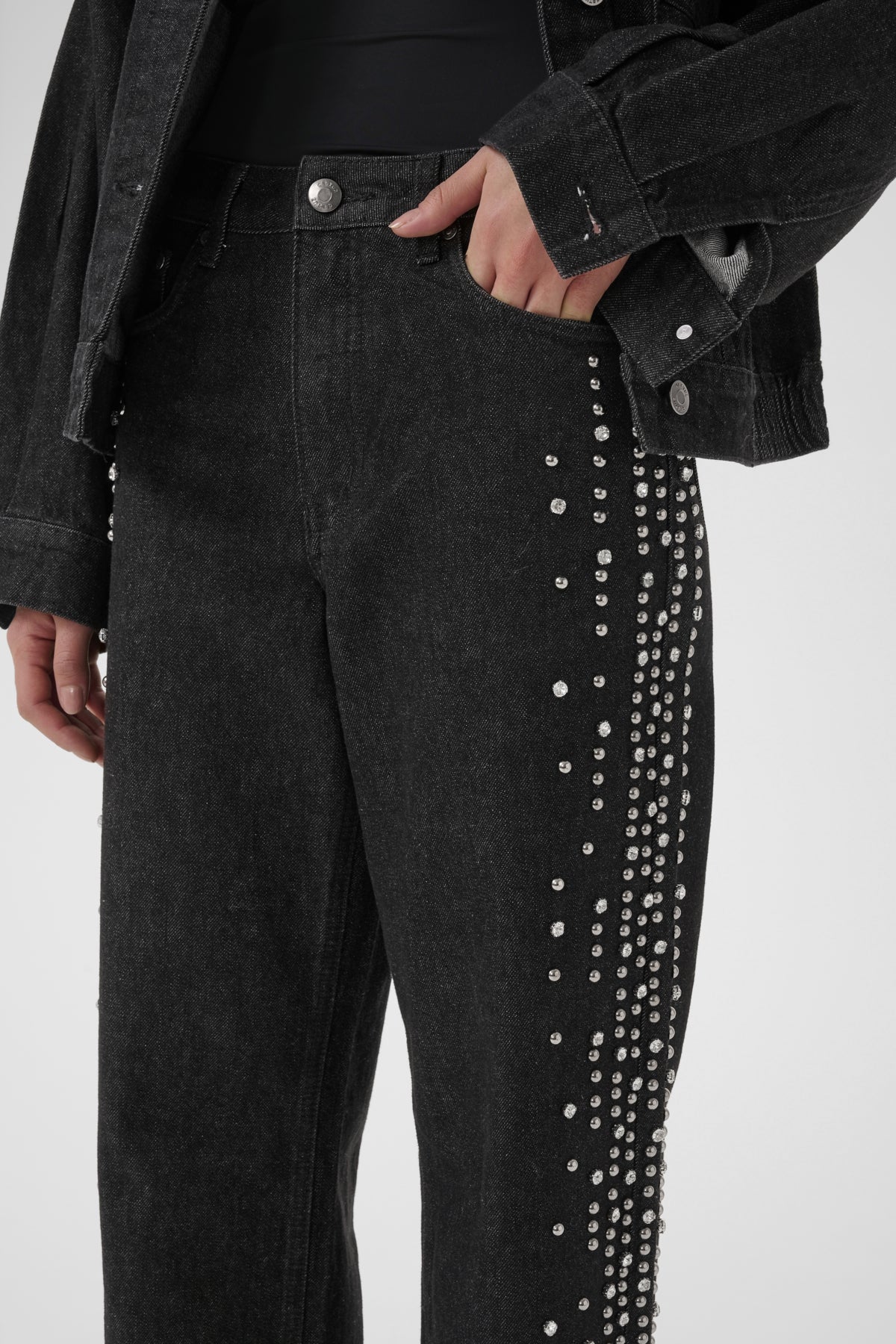 GZleei HW wide jeans Black - 100017 - 10910795