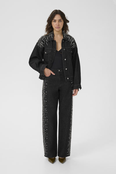 GZleei HW wide jeans Black - 100017 - 10910795 Thumbnail