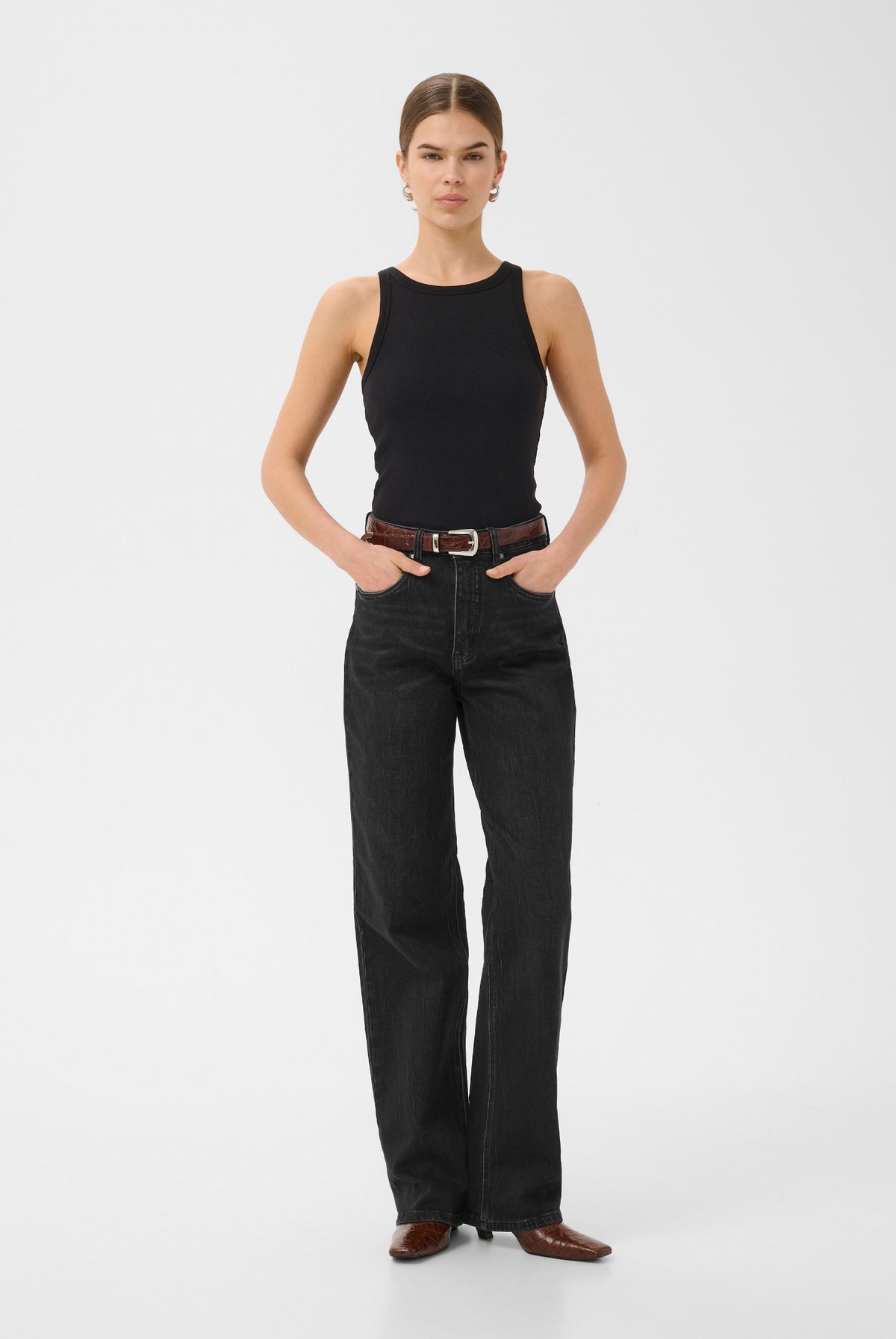 GZjade HW straight jeans NOOS Washed dark black - 100617 - 10910808