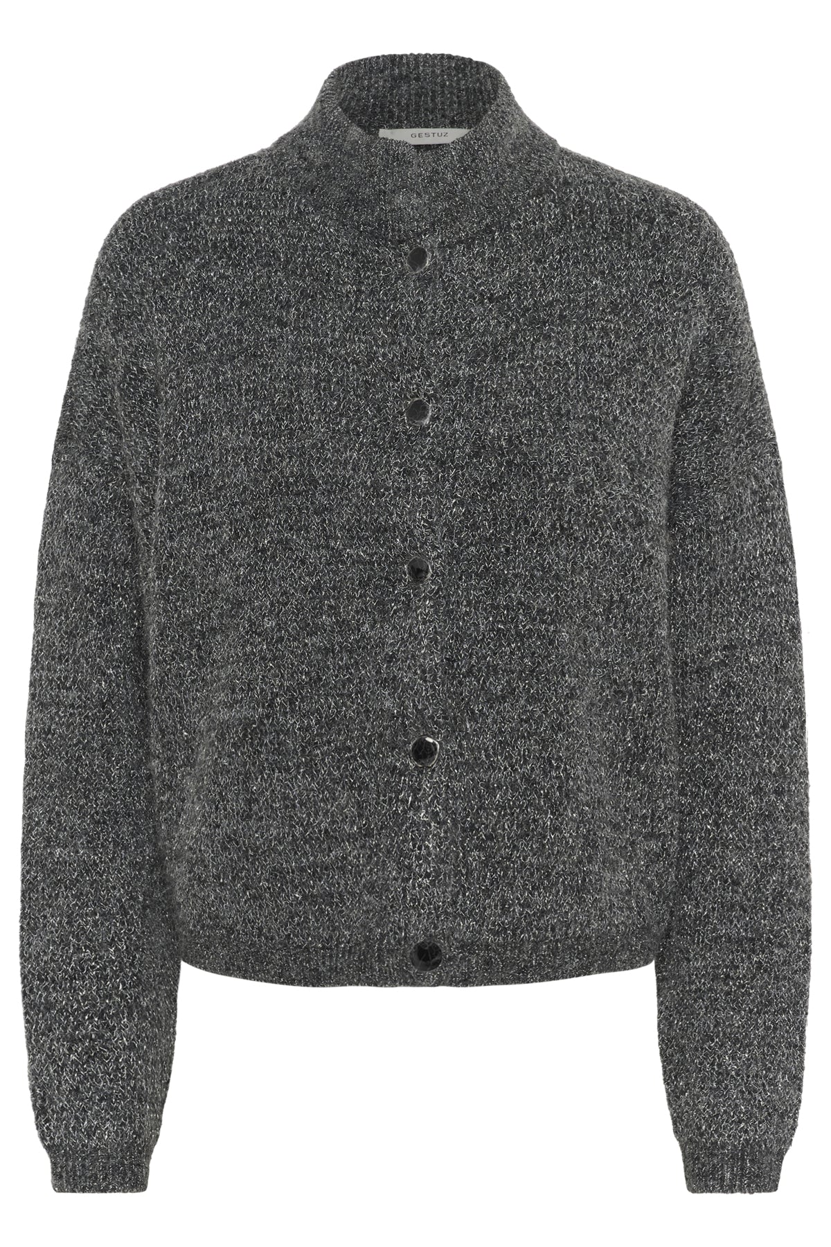 GZalpha shimmer cardigan Charcoal melange with lurex - - 10910817