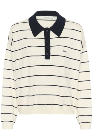 GZtaige polo pullover Egret/Skycaptain striped - 108 - 10910829