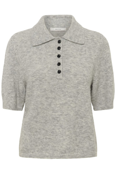 GZalpha ss polo pullover Light grey melange - 100493 - 10910852 Thumbnail