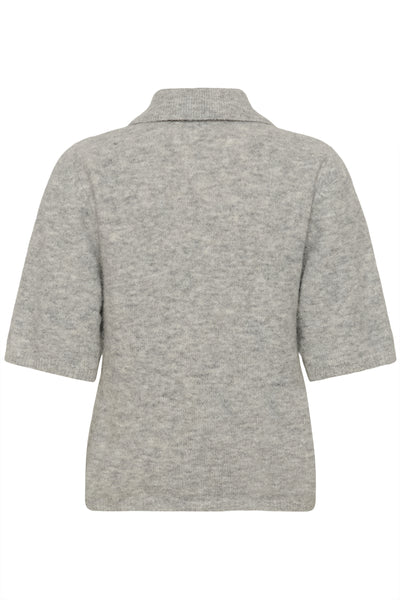 GZalpha ss polo pullover Light grey melange - 100493 - 10910852 Thumbnail