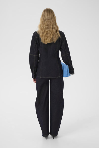 GZmae HW barrel jeans Dark Blue Rinse - 102429 - 10910868 Thumbnail