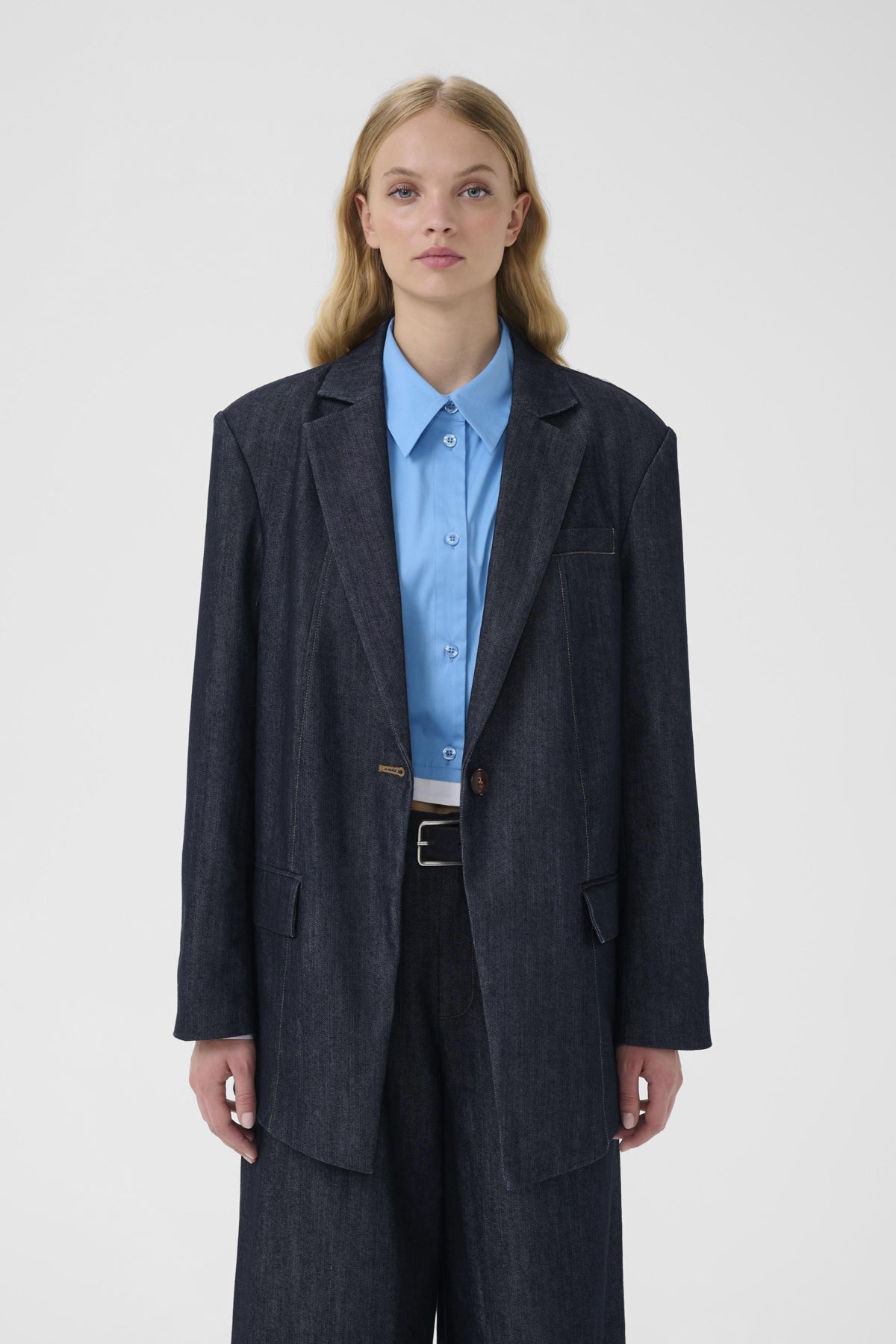 GZelli blazer Dark blue unwashed - 107357 - 10910928