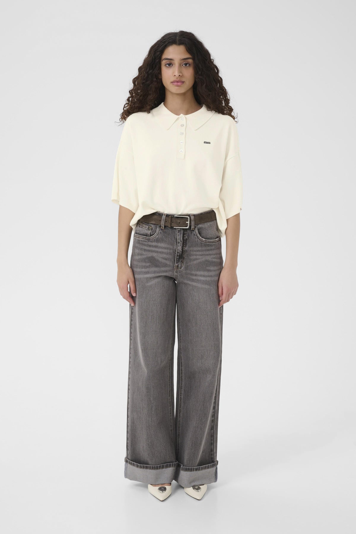 GZtalla ss polo pullover Egret - 110103 - 10910940