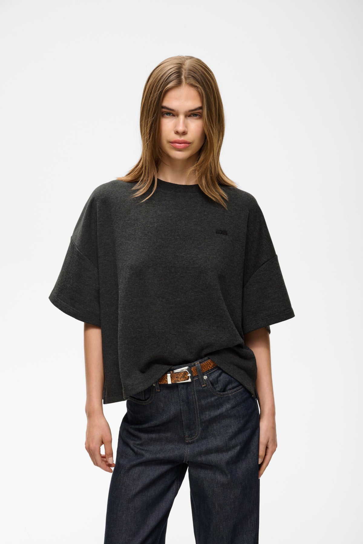 GZgilsa sweat tee Deep Grey Melange - 109842 - 10911090