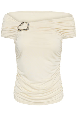 GZlaily off shoulder top Egret - 110103 - 10911093