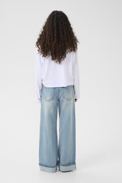 GZsara HW wide jeans Washed Blue - 10911124 Thumbnail