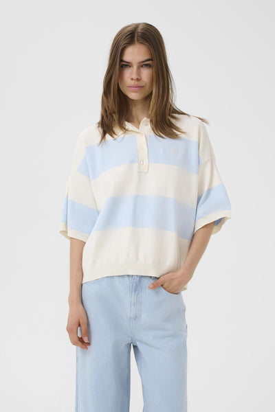 GZmaia ss polo pullover Blue Finch striped - 109362 - 10911141 Thumbnail