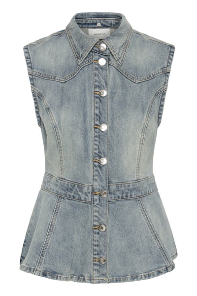 GZnoma SL shirt vintage mid blue wash - 109408 - 10911187 Thumbnail