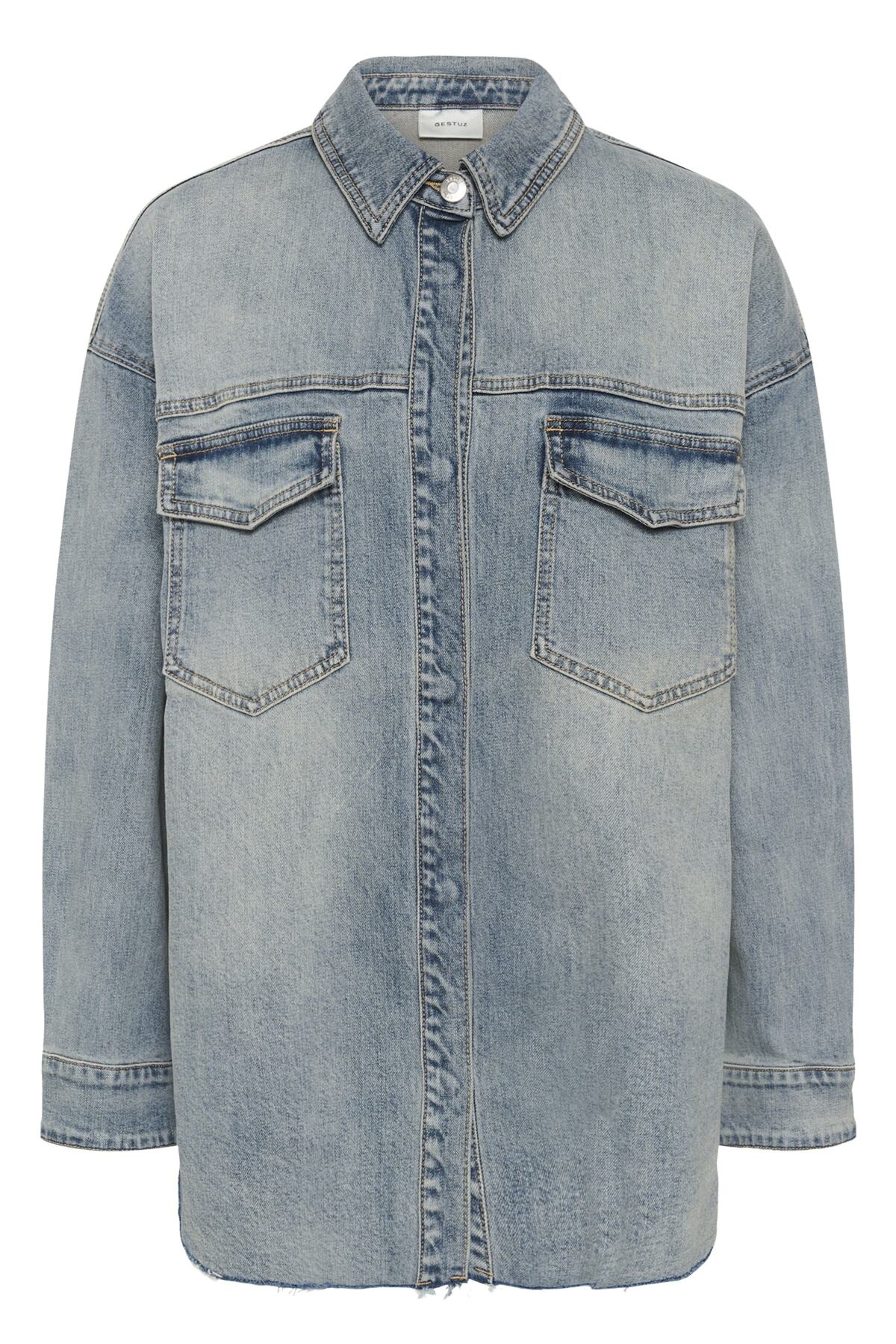 GZnoma OZ shirt vintage mid blue wash - 109408 - 10911189