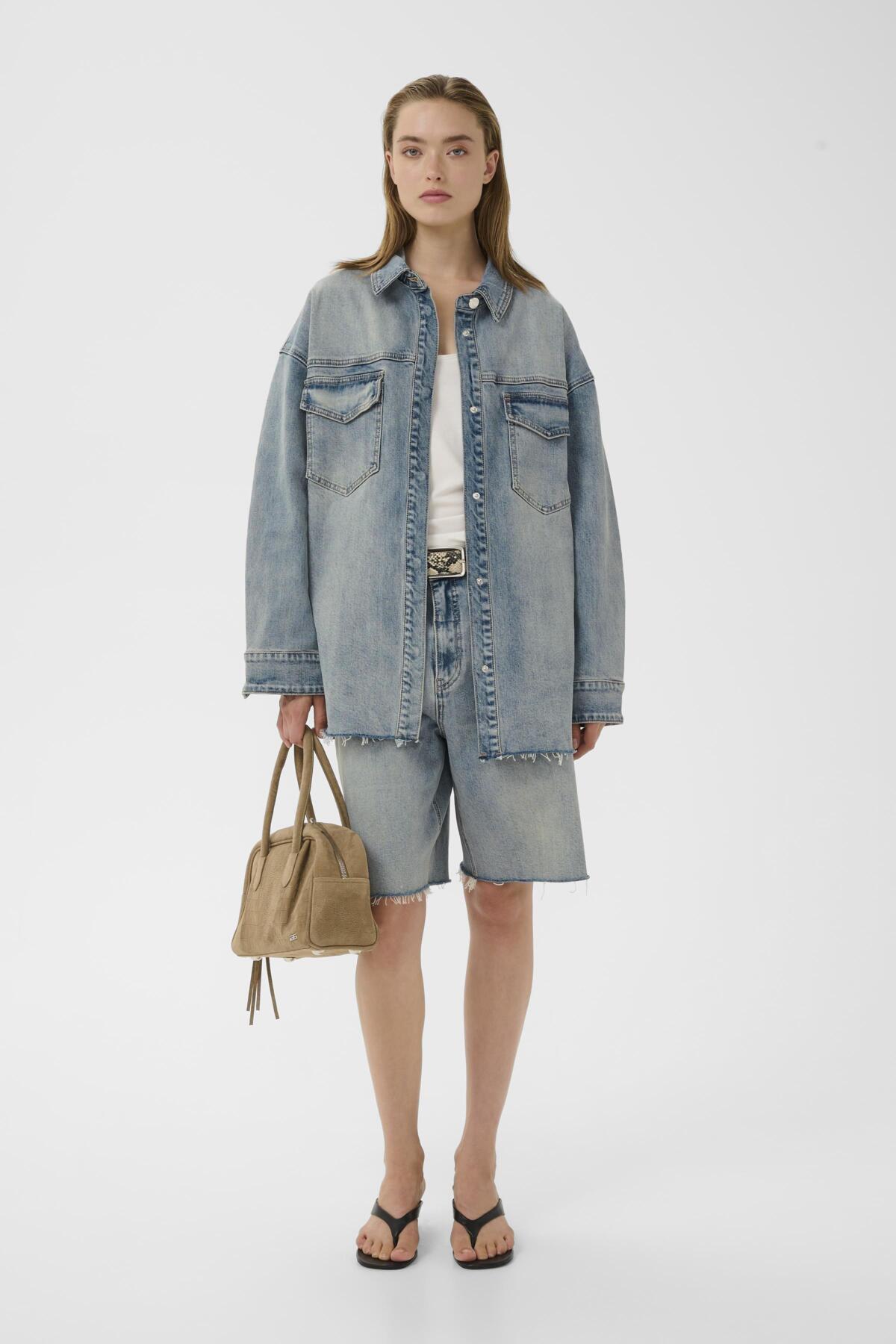 GZnoma OZ shirt vintage mid blue wash - 109408 - 10911189