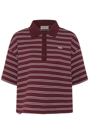 GZpilova polo tee Cabernet striped - 109417 - 10911229