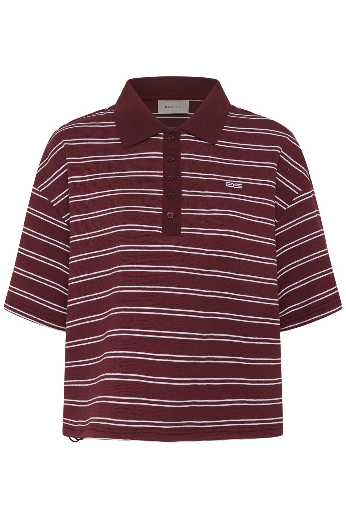 GZpilova polo tee Cabernet striped - 109417 - 10911229