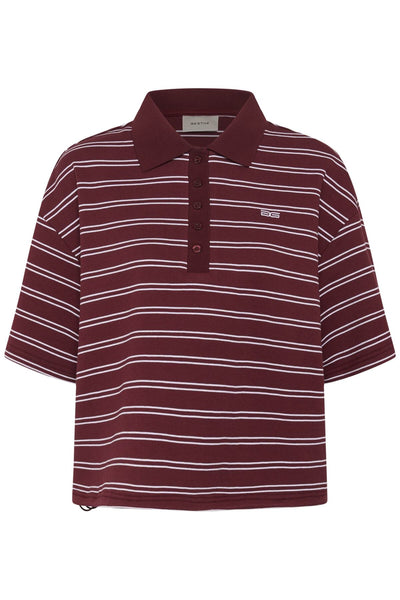 GZpilova polo tee Cabernet striped - 109417 - 10911229 Thumbnail