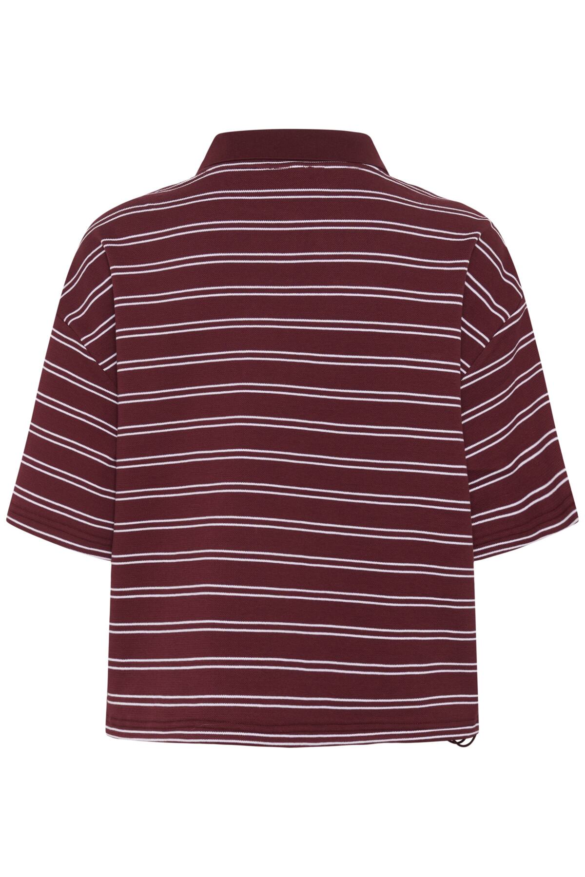 GZpilova polo tee Cabernet striped - 109417 - 10911229