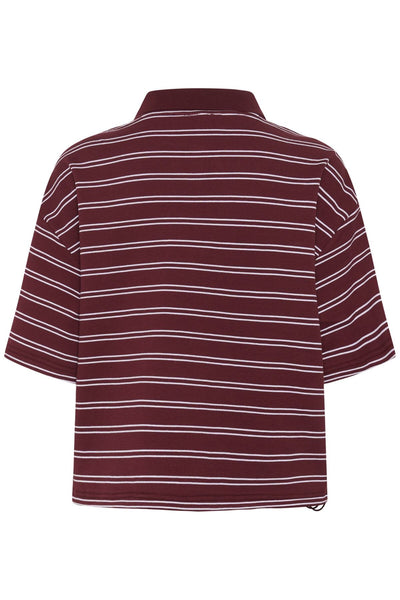 GZpilova polo tee Cabernet striped - 109417 - 10911229 Thumbnail